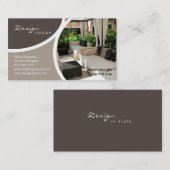 sjabloon van het interieur Visitekaartje Patio (Voorkant / Achterkant)