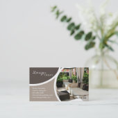 sjabloon van het interieur Visitekaartje Patio (Staand voorkant)