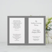 Sjabloon van het katholieke bruiloft-programma (Staand voorkant)