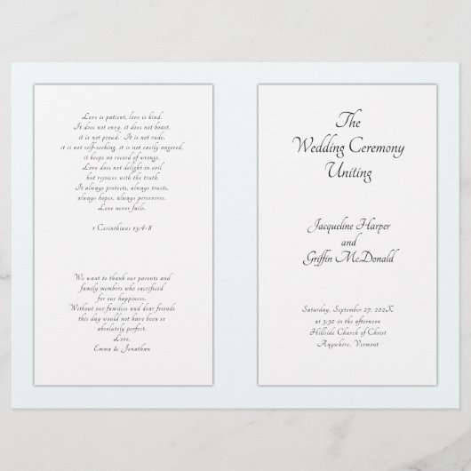 Sjabloon van het katholieke Wedding Ceremony Folde (Voorkant)