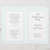Sjabloon van het katholieke Wedding Ceremony Folde (Voorkant / Achterkant)