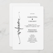 Sjabloon van het minimalistische weddenschapsprogr kaart (Voorkant / Achterkant)