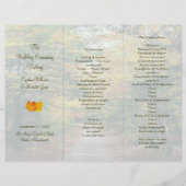 Sjabloon van het programma Tri-Fold Wedding Back R (Voorkant)