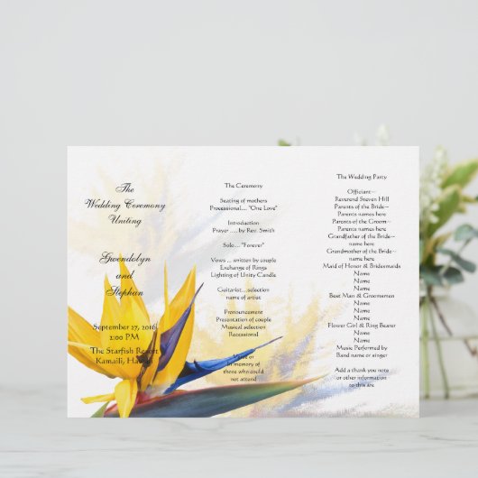 Sjabloon van het programma voor paradijselijke bru (Staand voorkant)