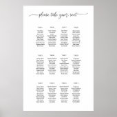 Sjabloon van het stoelschema poster (Voorkant)