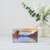 Sjabloon van het Warm Air Ballon Rde Cadeaucertifi Kortingskaartje (Staand voorkant)