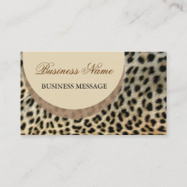 Sjabloon van leopard Print Business Card Visitekaartje