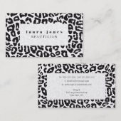 Sjabloon van Mode van luipaard Visitekaartje (Voorkant / Achterkant)