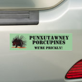 Sjabloon van varkens bumpersticker (Op auto)