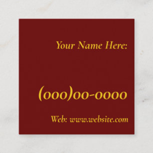 Sjabloon van Visitekaartje klaar om te personalise