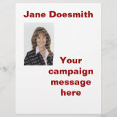 Sjabloon verkiezingscampagne brochure (Achterkant)