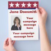 Sjabloon verkiezingscampagne brochure (Hand)