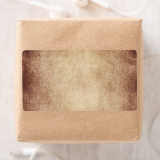 Sjabloon  verouderd perkamentpapier blanco etiket (Insitu)