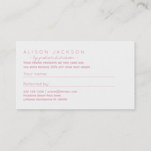 Sjabloon verwijzing van producten van de distribut (Achterkant)