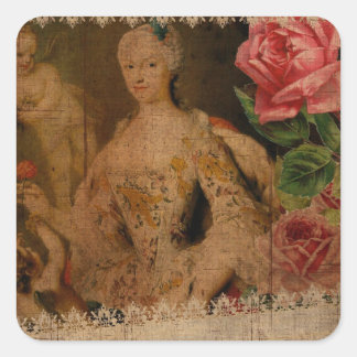 Sjabloon Vierkante Sticker