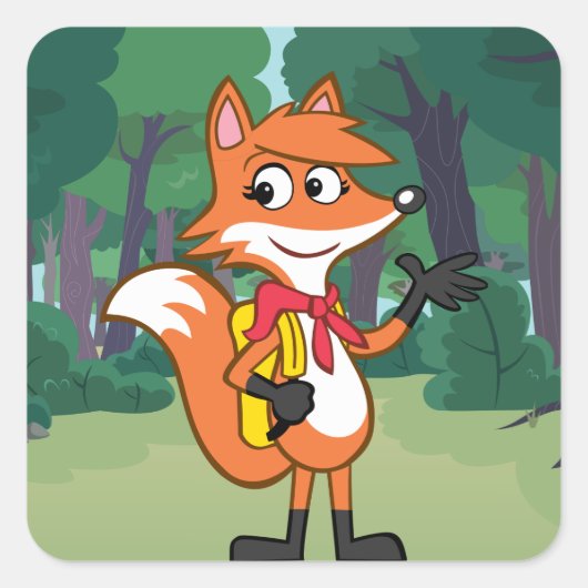 sjabloon vierkante sticker (Voorkant)