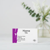 Sjabloon - visitekaartje (Staand voorkant)