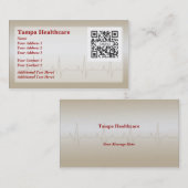 Sjabloon visitekaartje Gezondheid (Voorkant / Achterkant)