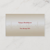 Sjabloon visitekaartje Gezondheid (Achterkant)