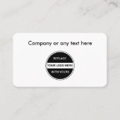 Sjabloon visitekaartje Logo (Voorkant)