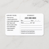 Sjabloon Visitekaartje van reisagent (Achterkant)