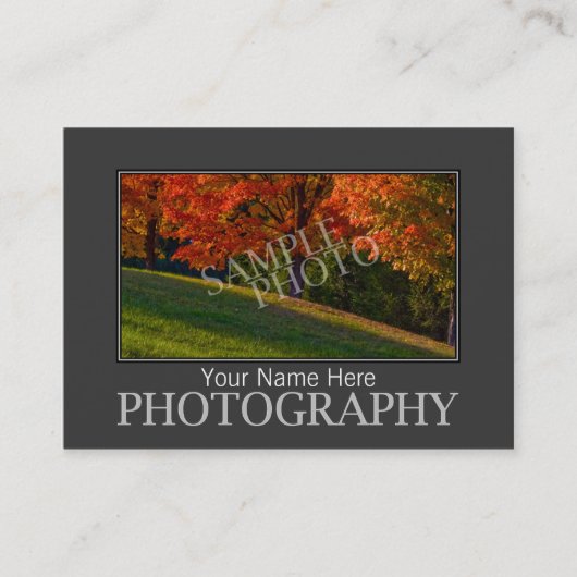 Sjabloon Visitekaartjes fotografie (Voorkant)