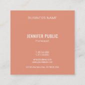 Sjabloon Visitekaartjes Monogrammed Trend Colors (Achterkant)