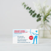 Sjabloon voor afwasmachine en reiniging van de dru visitekaartje (Staand voorkant)