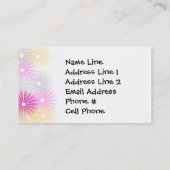 Sjabloon voor artistiek profiel of visitekaartje (Achterkant)