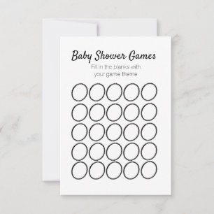 Sjabloon voor babyshower spel cirkel