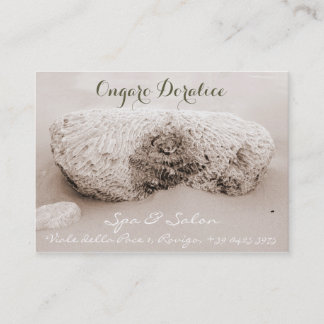 Sjabloon voor bedrijfskaarten voor spa, salon en w visitekaartje