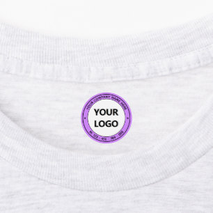 Sjabloon voor bedrijfsstickers met bedrijfslogo labels
