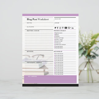 Sjabloon voor blogberichtenplanner