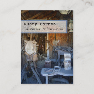 Sjabloon voor bouwkaartjes en visitekaartjes van b