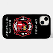 Sjabloon voor brandweerman Moderne naam Case-Mate iPhone Case (Achterkant (horizontaal))