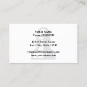 Sjabloon voor creditcardgegevens voor schoollerare visitekaartje (Achterkant)