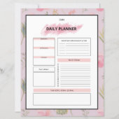 Sjabloon voor dagelijkse planner (Voorkant)