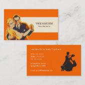 Sjabloon voor dansinstructeur visitekaartje (Voorkant / Achterkant)