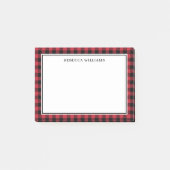 Sjabloon voor de Buffalo Plays Red en Black Name Post-it® Notes (Voorkant)