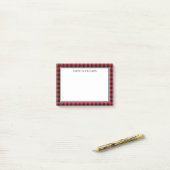 Sjabloon voor de Buffalo Plays Red en Black Name Post-it® Notes (Op bureau)