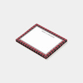 Sjabloon voor de Buffalo Plays Red en Black Name Post-it® Notes (Schuin)