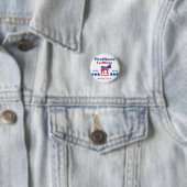Sjabloon voor democratische aangepaste campagne ronde button 3,2 cm (In situ)