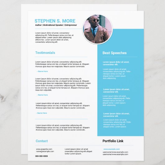 Sjabloon voor één vel luidspreker (Voorkant / Achterkant)