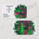 Sjabloon voor elektrische visitekaartjes (Voorkant / Achterkant)