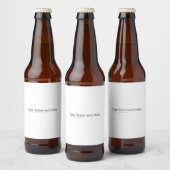 Sjabloon voor Fit Square jouw tekst hier, Whites T Bier Etiket (Flessen)