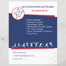 Sjabloon voor folder voor remedial massage