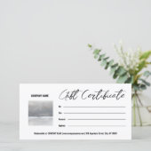 Sjabloon voor foto-cadeaubewijs Aanpasbaar  (Staand voorkant)