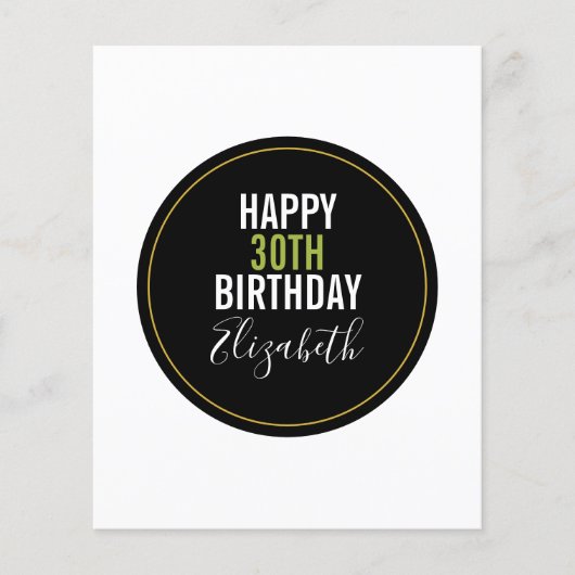 sjabloon voor gelukkige verjaardag (Voorkant)