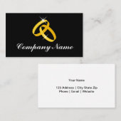 Sjabloon voor goudbruingringen visitekaartje (Voorkant / Achterkant)