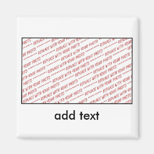 Sjabloon voor Groep of Klasse Foto Magneet